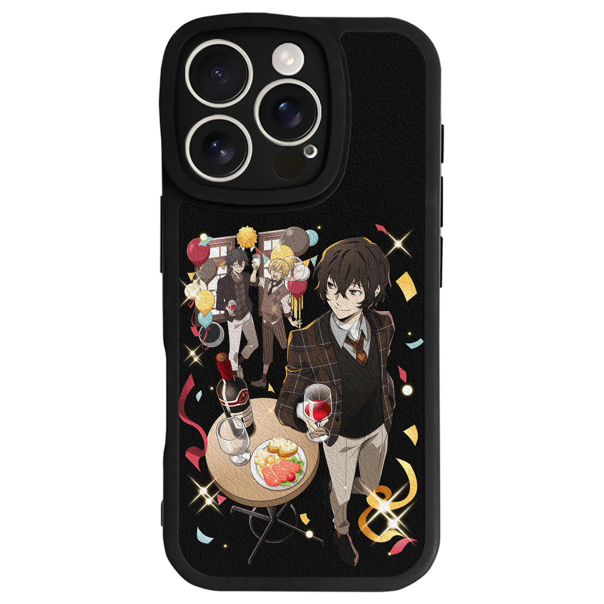 （画像用） 文豪ストレイドッグス Bungo Stray Dogs 【iPhone 16シリーズ対応】シリコンスマホケース（レザー調） 材質：シリコン